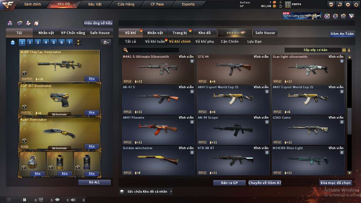 shop acc cf uy tin gia re